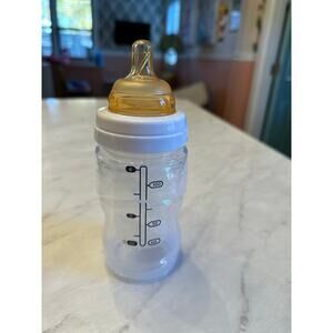 New Vintage Playtex drop in plastic baby bottle liner natural latch nipple clear